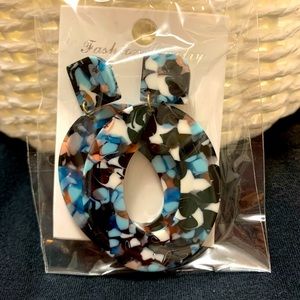Multicolored, never worn earrings
